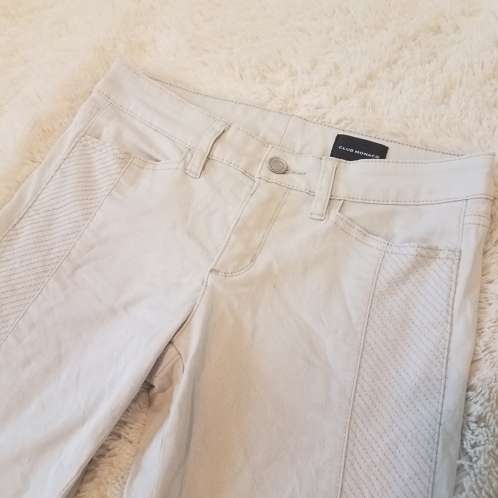 Club Monaco Moto Skinny Jeans